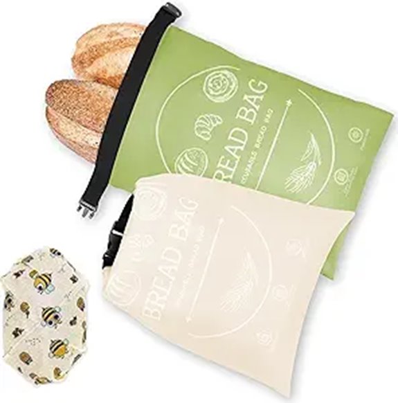 Reusable Beeswax Bread Bags (2-Pack)