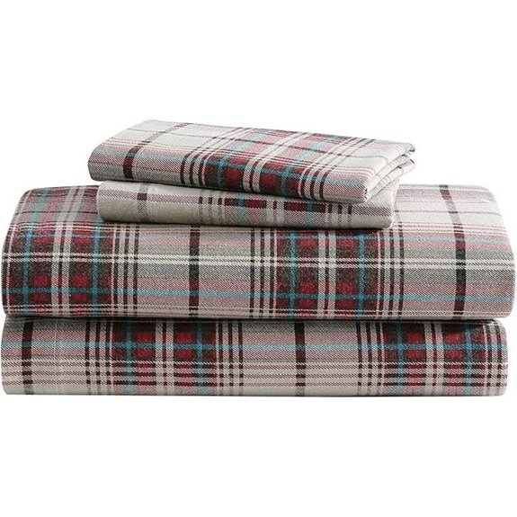 Eddie Bauer Queen Flannel Sheets Set with Pillowcases