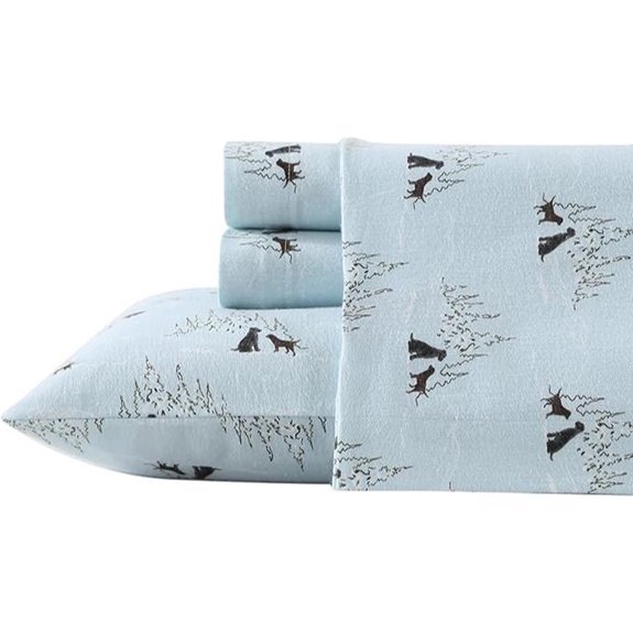 Eddie Bauer Flannel Sheets Queen Size with Pillowcases