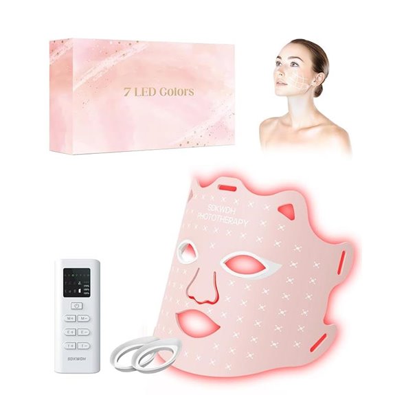 LED Light Therapy Mask for Face FDA Cleared Portable