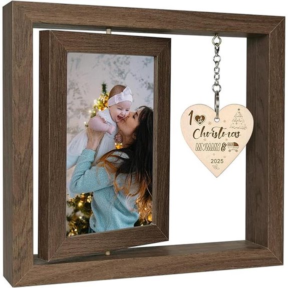 First Christmas Mommy & Me Wood Frame Gift
