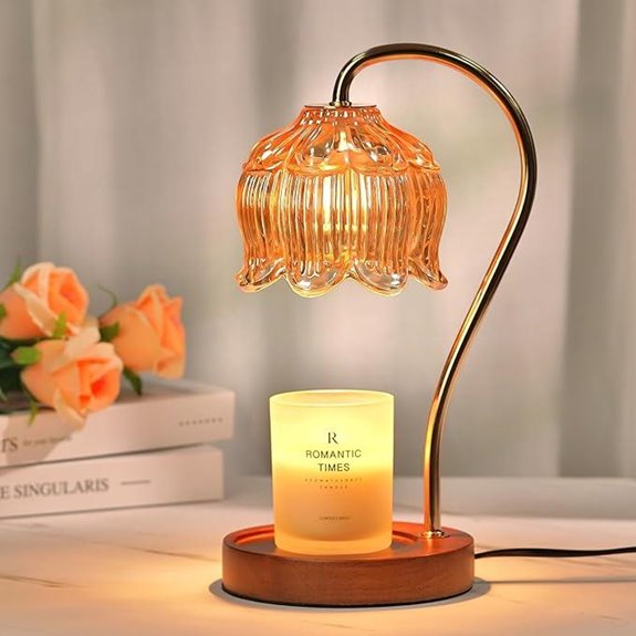 Flower Candle Warmer Lamp with Timer