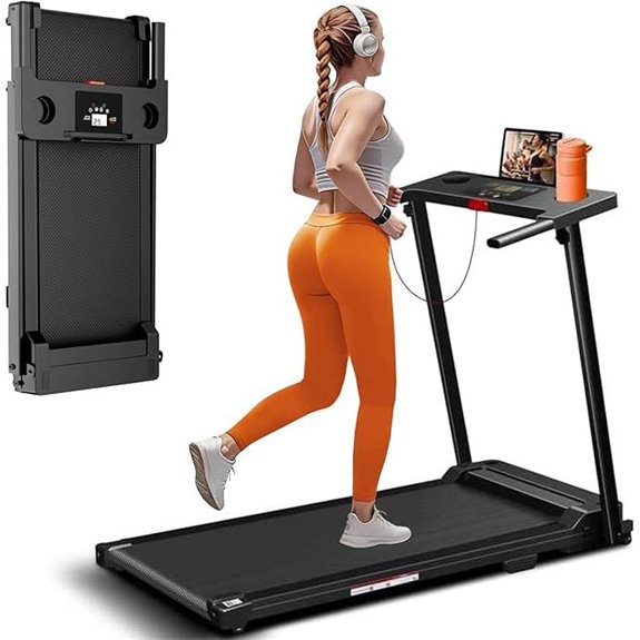 foldable treadmill with display