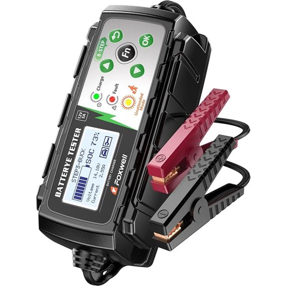 FOXWELL BC521 4-in-1 Battery Charger & Tester