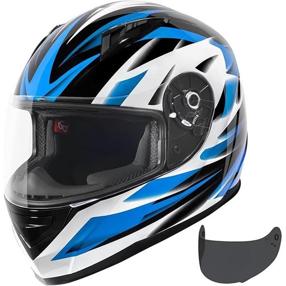 VCAN VX Full Face Motorcycle Helmet with Tinted Visor