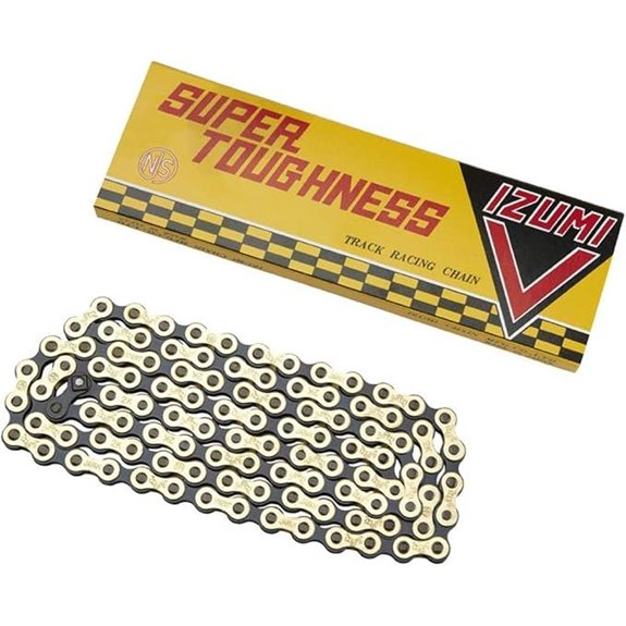 Izumi V Super Tough Chain 1/8 x 1/2 (106 Links) Gold/Black