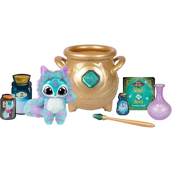 Magic Mixies Gold Cauldron with Plush Toy