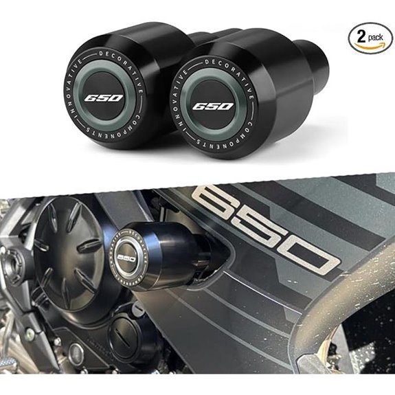 Kawasaki Ninja 650 Frame Slider Crash Pads (Gray)