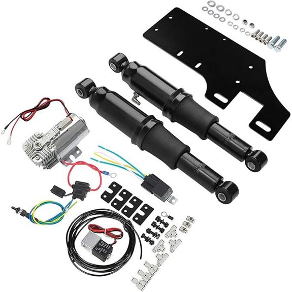 TCT-MOTORPARTS Adjustable Air Ride Suspension Kit for Harley