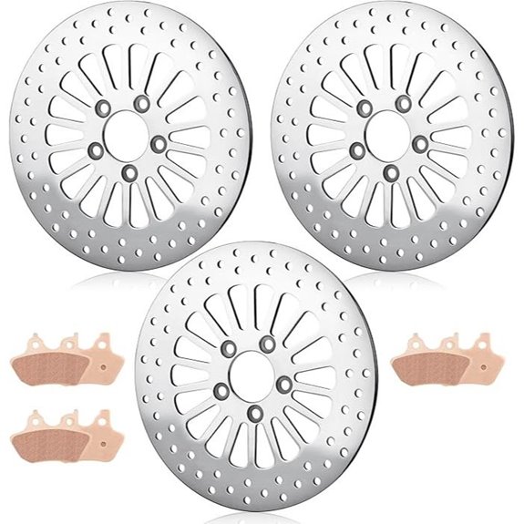 Harley Davidson Brake Rotors and Pads Kit (2008-2013)