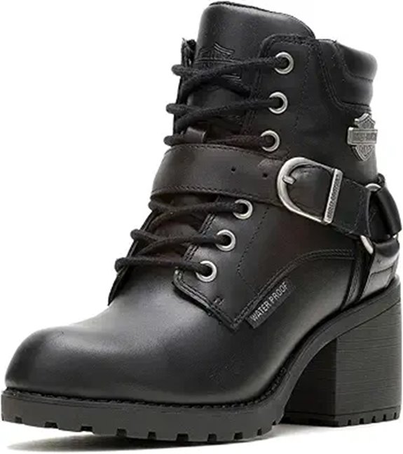 Harley-Davidson Womens Howell 5 Lace Leather Motorcycle Casual Boot