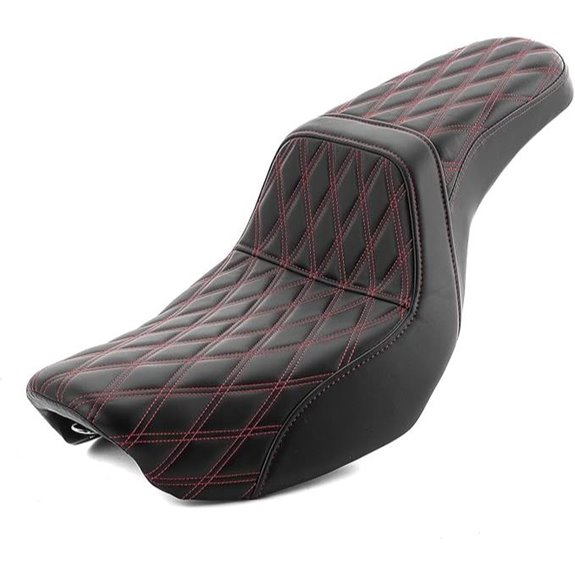 Mofun Two-Up Motorcycle Seat for Harley Dyna
