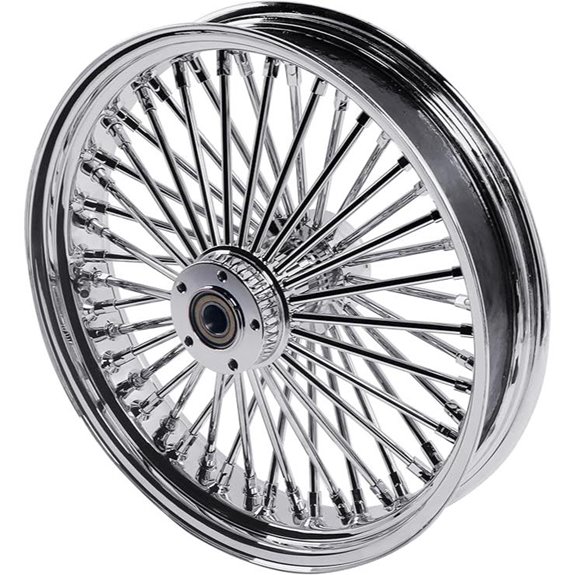 FatFlex Chrome Rear Wheel Spokes for Harley Dyna/Softail