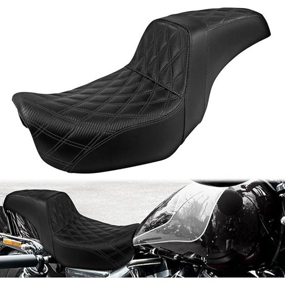 Motorcycle Two-Up Seat for Harley Dyna 2006-2017