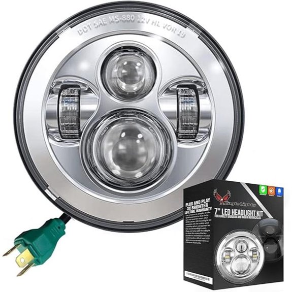 Eagle Lights 7 Headlight for Harley & Indian Motorcycles