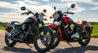 harley indian motorcycle rivalry