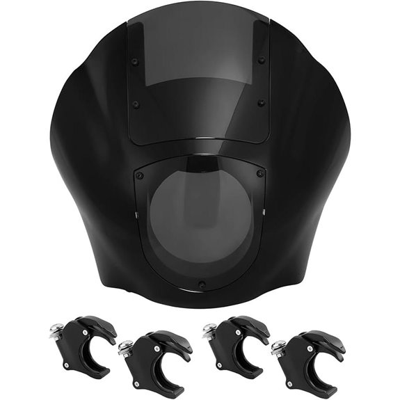 TCMT Quarter Head Windshield for Harley Models