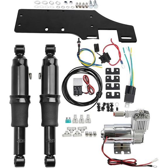 TCT-MOTORPARTS Rear Air Ride Suspension Kit for Harley