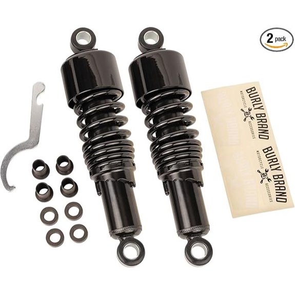 Burly Slammer 10.5 Rear Lowering Shocks for Harley