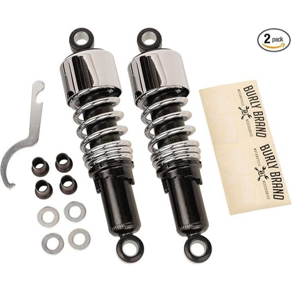 Burly Slammer 10.5 Rear Lowering Shocks for Harley