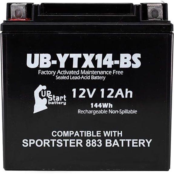 YTX14-BS Harley Sportster Replacement Battery