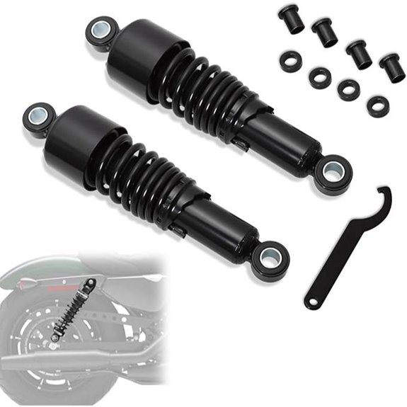 WOWTK 10.5 Inch Rear Shocks for Harley Sportster