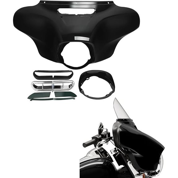 TCMT Black Batwing Fairing for Harley Touring 2014-2025