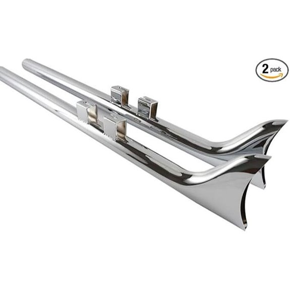 Fishtail Exhaust Pipe for Harley Touring 36