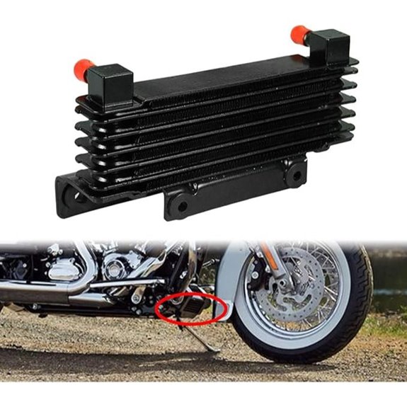 HDBUBALUS Motorcycle Oil Cooler for Harley Touring 2009-2016