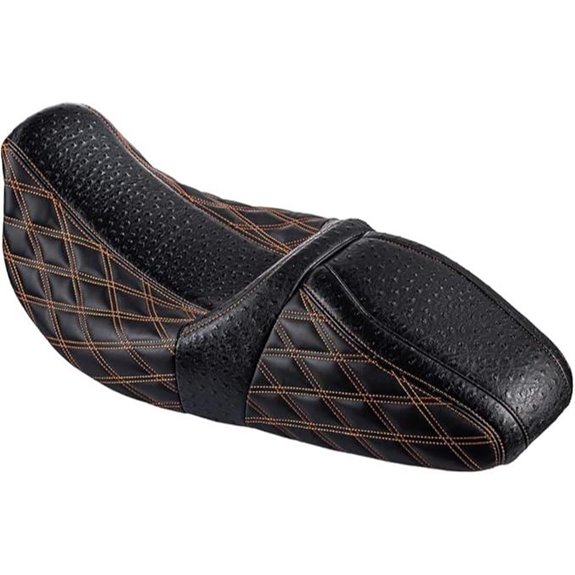 Advanblack Harley Touring Raptor Seat with Ostrich Leather