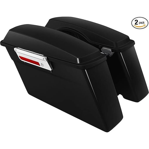 XFMT Black Saddlebags for Harley Touring Models