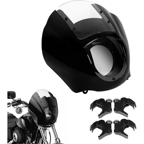 TCMT Quarter Head Fairing Windshield for Harley Harley XL