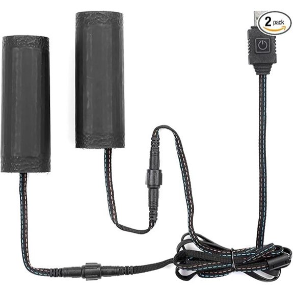 KEMIMOTO ATV Heated Grips with USB & Waterproof