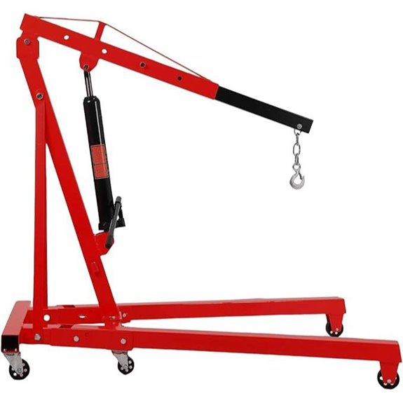 2 Ton Hydraulic Engine Hoist with Telescopic Boom