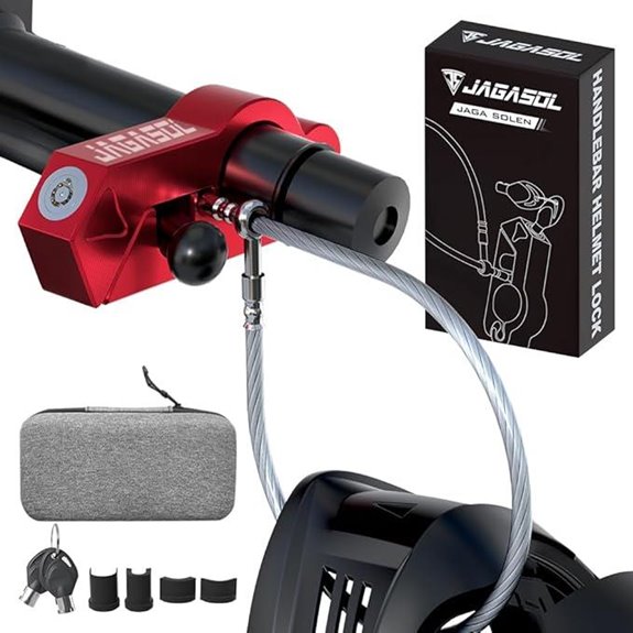 Motorcycle Lock Combo for Helmets & Handlebars