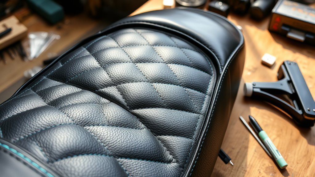 high density foam careful stitching