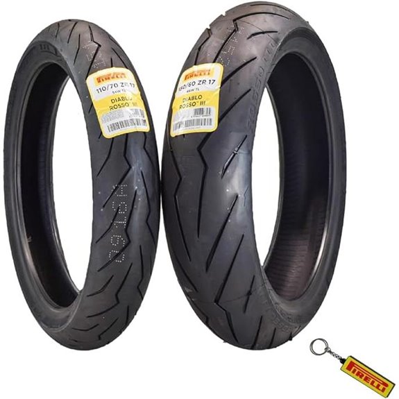 Pirelli Diablo Rosso III Motorcycle Tire Set (2 Pack)