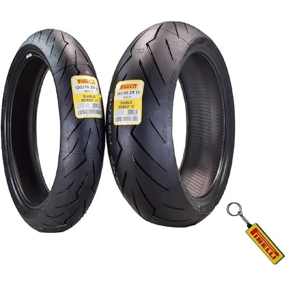 Pirelli Diablo Rosso III Motorcycle Tire Set (2 Pack)