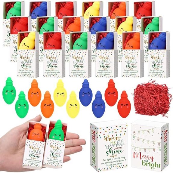 Wettarn Christmas Stress Balls with Gift Boxes (20 Sets)