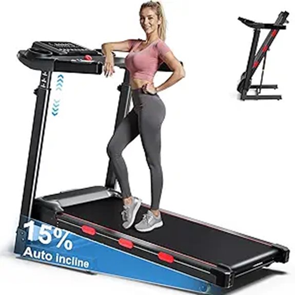home incline treadmill with display