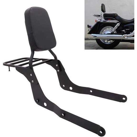 Passenger Sissy Bar with Luggage Rack for Honda Shadow