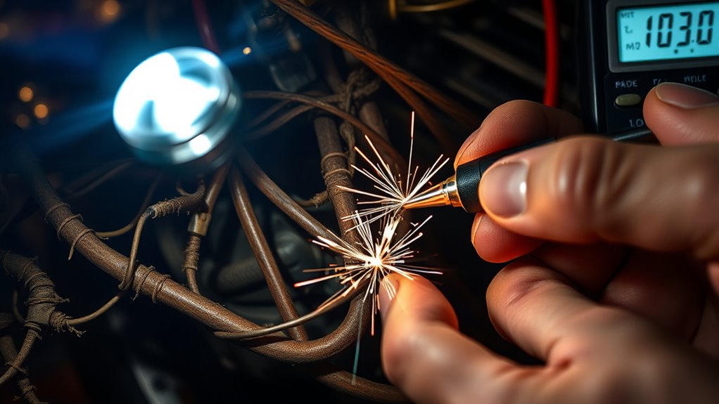 inspect wiring and test continuity