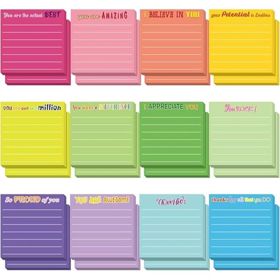 Yinder Inspirational Sticky Notes Gift Set (24 pcs)