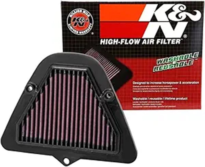 K&N High-Flow Lifetime Engine Air Filter for Kawasaki