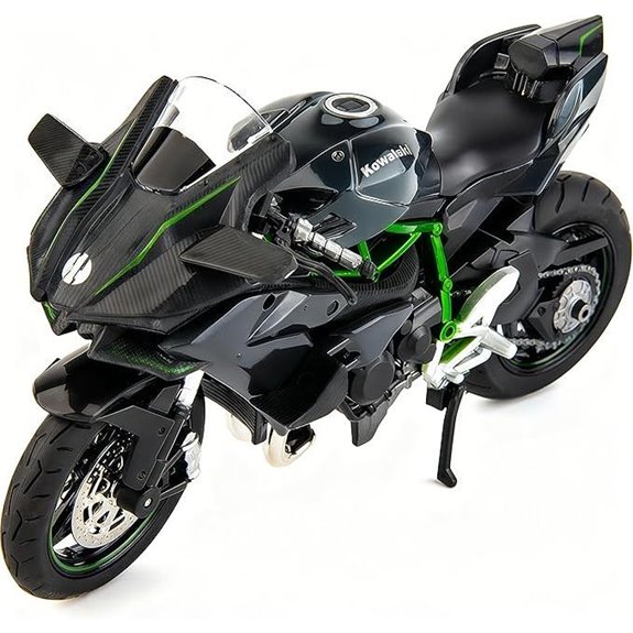 Kawasaki Ninja H2R Diecast Model with Suspension