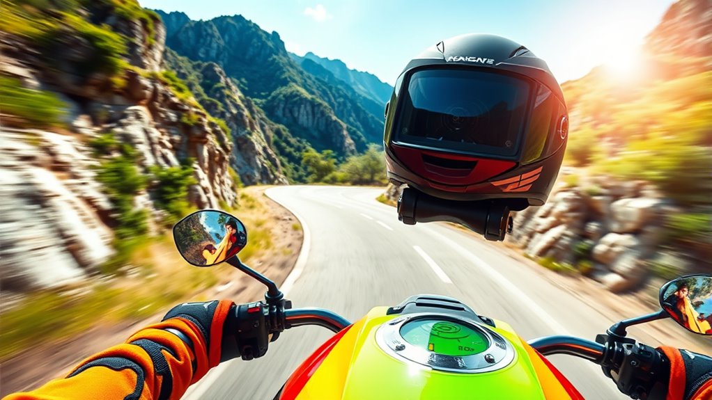 key motorcycle action camera features