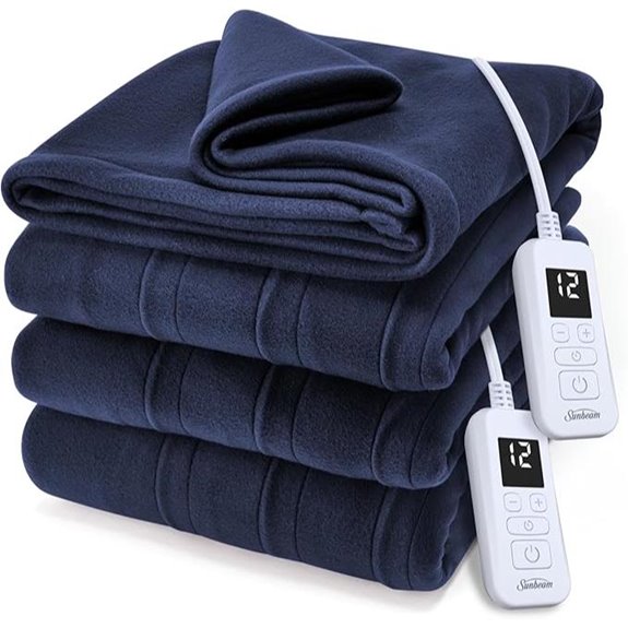 king sized heated fleece blanket