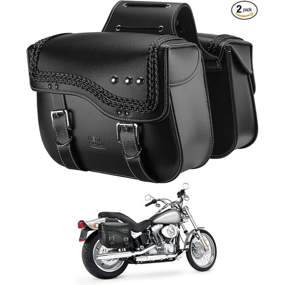 KEMIMOTO Motorcycle Saddlebags with Large Capacity