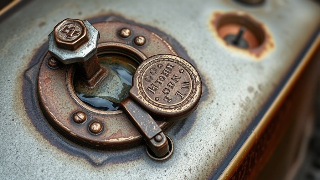lubricate fuel cap components