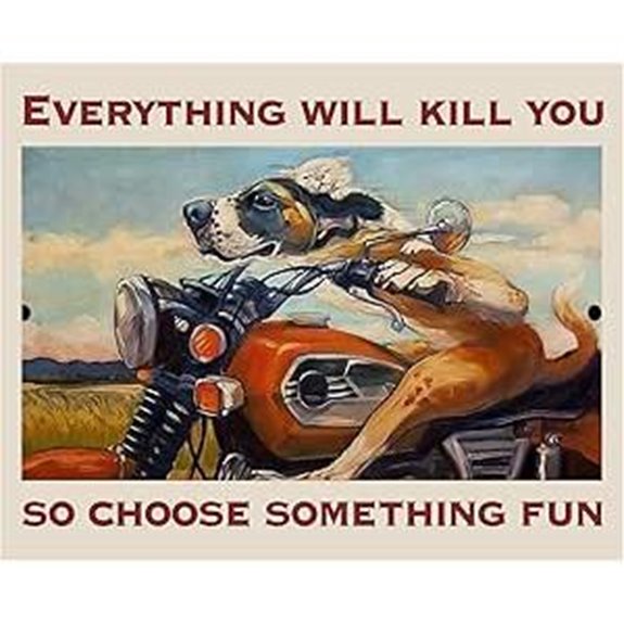 American Luxury Gifts Motorcycle Wall Art Print